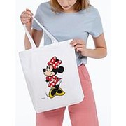 Холщовая сумка «Минни Маус. Jolly Girl», белая фото