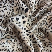 Ткань Лен принт ( леопард ) 769