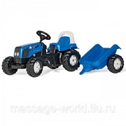 Трактор педальный с прицепом Rolly Toys Kid Landini 011841 фотография