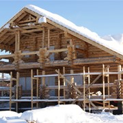 Строительство деревянных домов. фотография