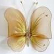 Бабочка декоративная для штор и тюлей большая капучино 20*18 см фото