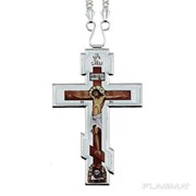 Крест в серебрении с цепью 2.10.0403л-2-1л фото