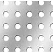 Лист перфорированный металлический Тип 1б (Rg) круглые отверстия по квадрату фотография