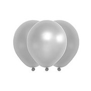 Латексный воздушный шар Белый, Металик