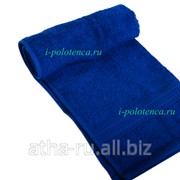 Полотенце махровое гладкокрашенное (Синий) фото