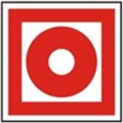 Знак безопасности «Кнопка включения установок (систем) пожарной автоматики» фото