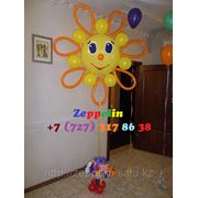 Солнце из воздушных шаров на детский праздник