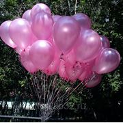 Связка из 30-ти розовых воздушных шарика