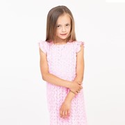 Сарафан для девочки, цвет розовый, рост 110 см фотография