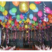 Украшение воздушными шарами зала на день рождения