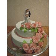 Свадебный торт “Жених и невеста“ фото