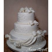 Свадебный торт “Белоснежное очарование“ фото