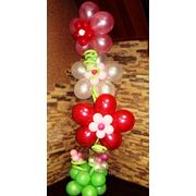 Цветы из шаров с гелием. фото