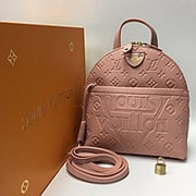 Женская мини сумка -рюкзак Louis Vuitton розовая фото
