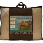 Одеяло 1,5 сп. в чемодане, цв. вкладыш шерсть верблюжья (300г/м2) 140х205 Тик (100% хлопок) фото