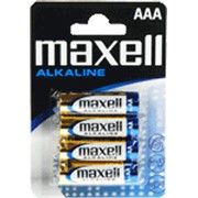 Батареи MAXELL LR-03 4 pc.х BLISTER для аудиоаппаратура, аналоговые фотокамеры, игрушки, CD плееры, электрические зубные щетки, фонари , диктофоны, часы