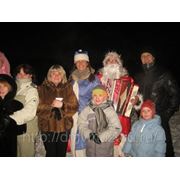 Дед Мороз с Гармошкой и Снегурочка фото