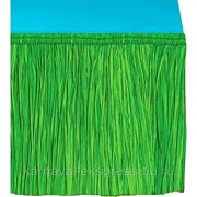 Юбка гавайская для стола зеленая, 15 м. фото