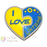 Магнит “I Love Ukraine“ фотография