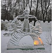 Лед, ледяные скульптуры, ледяные блоки, изготовление ледяных горок, все изо льда фото