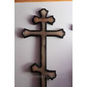 Крест православный "Трапеция" (черный)