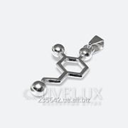 Серебряная подвеска “Молекула серотонина“ фото