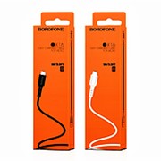 Кабель 099482 Borofone BX 16 Easy Charging Cable USB/microUSB БЕЛЫЙ в коробке ( 1 м.) 2.4А ( цена за 1 шт.)
