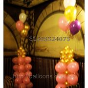 Воздушные шарики Минск. Украшение зала для свадьбы. Праздничное оформление шариками. фото