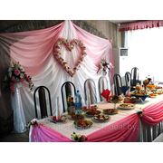 Оформление свадьбы в розовом, столовая Минского моторного завода фото