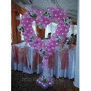 Сердца из шаров для свадьбы фото