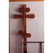 Крест православный “Трапеция“ (коричневый) фото