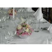 Свадебные композиции на столы для гостей фото