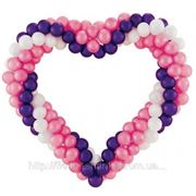 Сердце из шаров фото