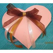 Сердце роз. с бантиком фото