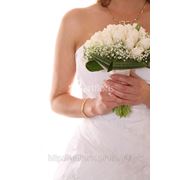 Свадебный букет из тюльпанов, букет из белых тюльпанов фотография