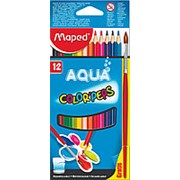 Карандаши цветные акварельные Maped Color Peps, 12 цв.+ кисть