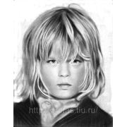 Детский портрет карандаш, нарисовать портрет карандашом, заказать портрет в карандаше фото