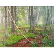 Картина “Ручей в лесу“ фотография