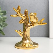 Сувенир керамика “Птичка на золотом дереве“ 13х7,5х7,5 см фотография