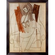 Картина Женщина, сидящая в кресле, 1914 , Пикассо, Пабло фото