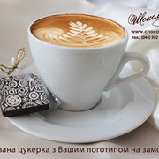 Комплементарная конфета,шоколадка с логотипом комп фотография