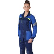 Куртка удлиненная женская PROFLINE BASE, т.синий/васильковый (44-46; 170-176) фотография