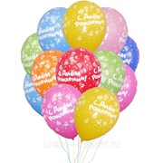 Воздушные шары 12“ с рисунком наполненые гелием фото