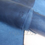 Натуральная кожа для обуви и кожгалантереи темно-синяя арт. СК 2083 фото