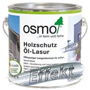 Защитное масло-лазурь Holzschutz Ol-Lasur Effekt “Агат серебро“ фотография