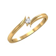 Золотое кольцо 585 с бриллиантом арт. 3021705 фото