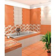 Керамическая плитка “Ретро“ оранжевый фото