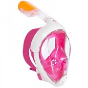 Подводная маска для плавания (снорклинга) Free Breath с креплением для экшн-камеры (розовая, размер L/XL) фотография