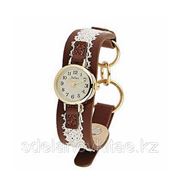 Модные кварцевые женские часы Julius с кожаным ремешком фото