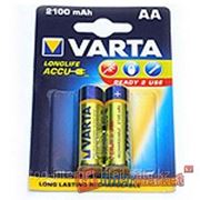 Аккумуляторы Varta AA (HR6), Longlife Accu NiMH (R2U), 2100mAh/1.2V, комплект - 2 штуки [56706-2] фото